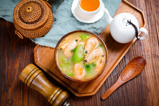 大虾丝瓜汤
