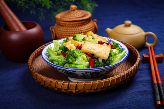 豆腐炒西蓝花22