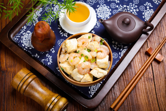 虾仁烧豆腐