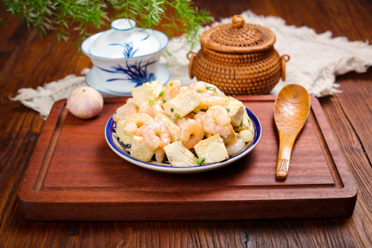 虾仁烧豆腐