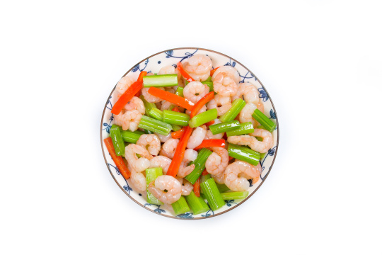西芹烩虾仁