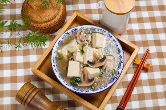 豆腐口蘑汤