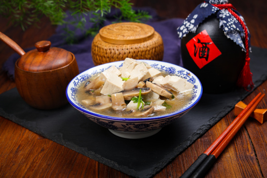 豆腐口蘑汤