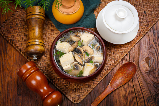 豆腐口蘑汤