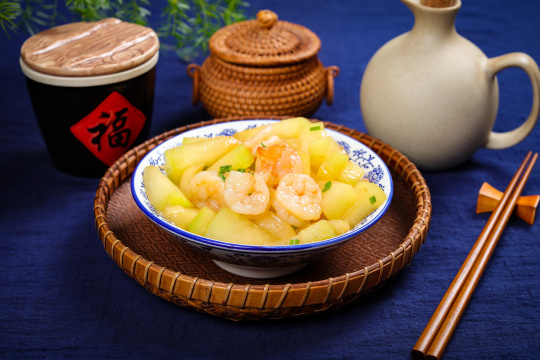 虾仁炒冬瓜