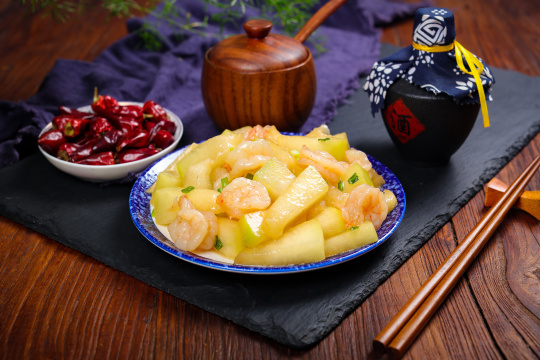 虾仁炒冬瓜