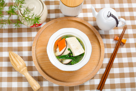 豆腐菜时蔬汤