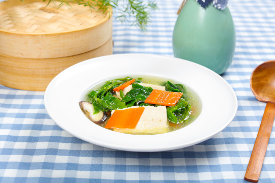 豆腐菜时蔬汤