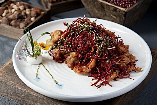 藤椒麻辣爆炒油炸小酥肉