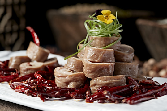 精美凉菜香辣卤水大肠头猪大肠