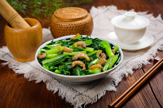 虾米炒小青菜
