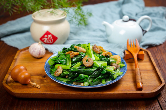 虾米炒小青菜