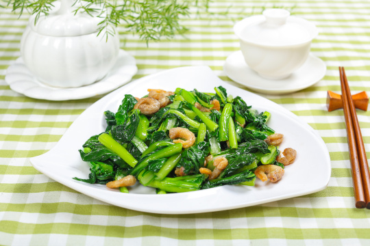 虾米炒小青菜