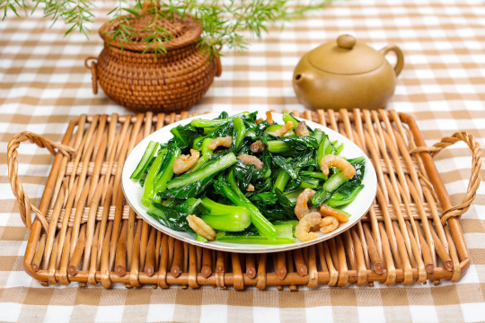 虾米炒小青菜