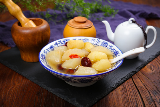 马蹄雪梨汤