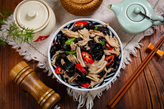 木耳炒猪肚条