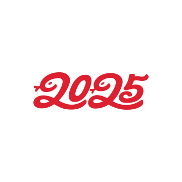 蛇年2025象形连笔文字设计
