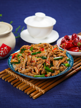 韭菜花菜牛肉丝