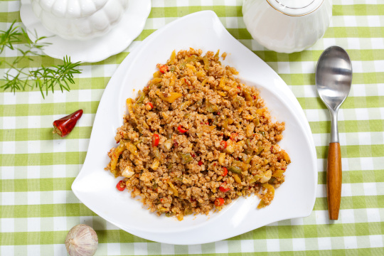 榨菜炒肉沫