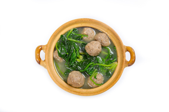 牛丸菠菜汤