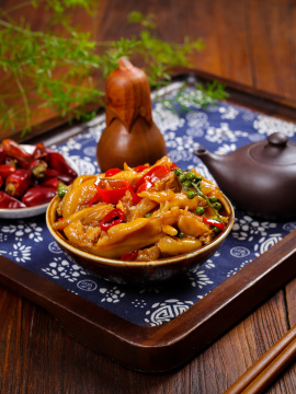 藤椒酸辣无骨鸭脚