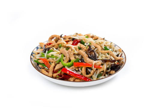肉丝炒豆芽