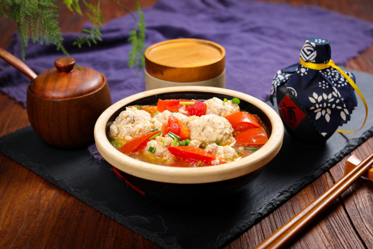 番茄豆腐丸子汤