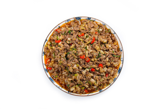 芹菜小炒牛肉沫