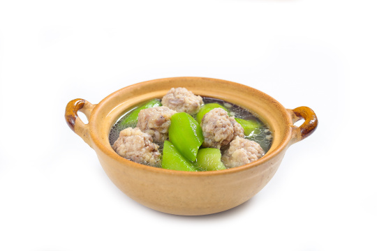 肉丸丝瓜汤