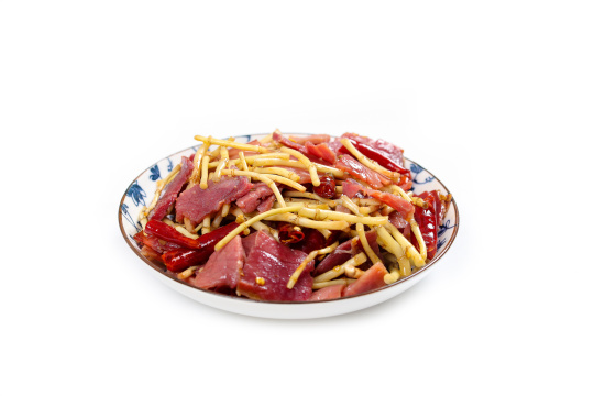 鱼腥草炒火腿肉