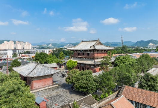 黑神话悟空取景地天津蓟州独乐寺景区航拍景观