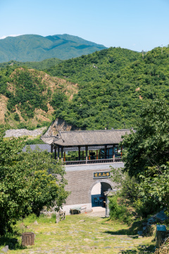 北京门头沟京西古道风景区自然风光