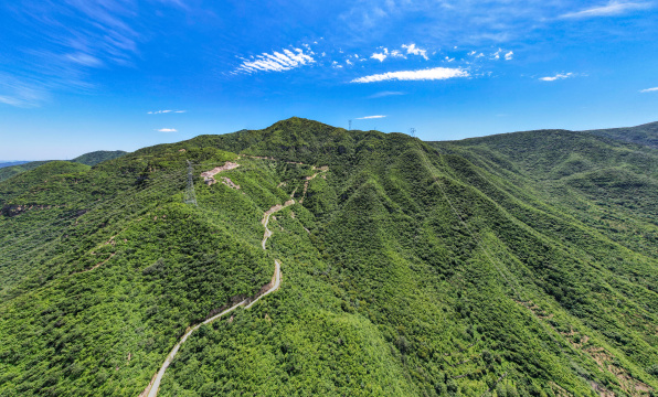 北京门头沟京西古道风景区自然风光