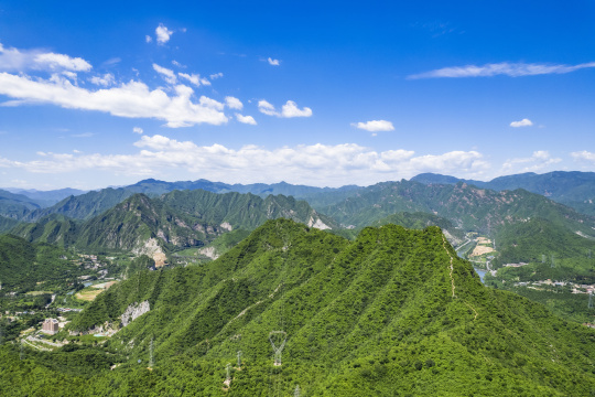 北京门头沟京西古道风景区自然风光