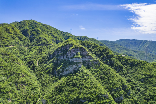 北京门头沟京西古道风景区自然风光