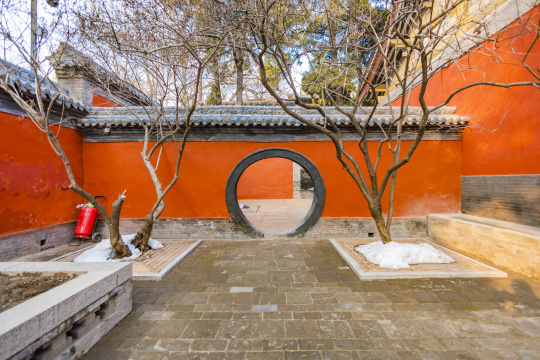 山西太原晋祠公园景观