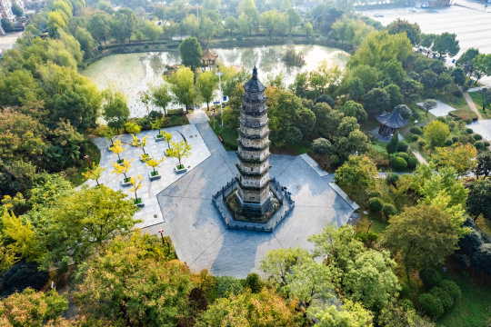 驻马店汝南县悟颖塔景观