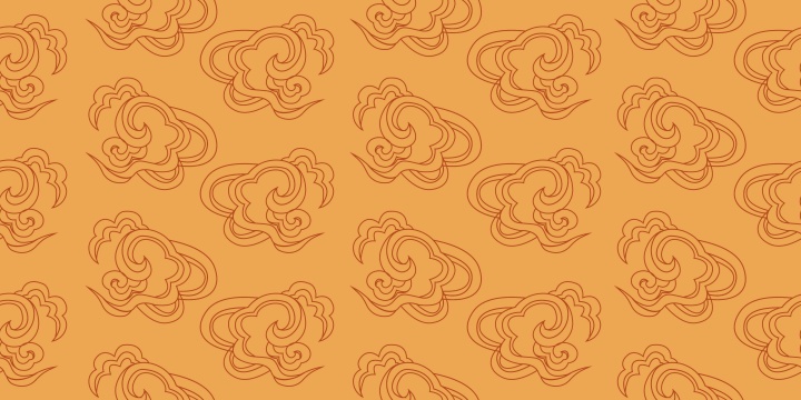 无缝传统祥云底纹背景图案