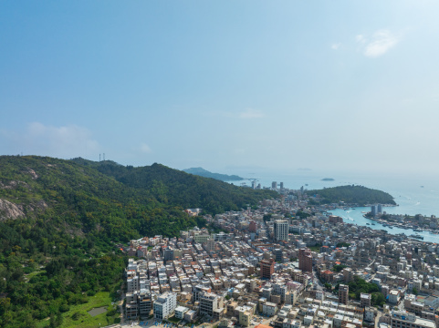 广东惠州双月湾海滨渔村