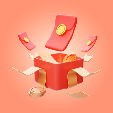 活动红包回馈现金好礼钜惠3D