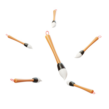 新年国风传统书法书写毛笔3D