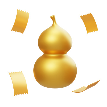 新年传统国风喜庆富贵葫芦3D