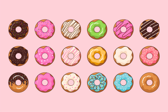 矢量甜甜圈