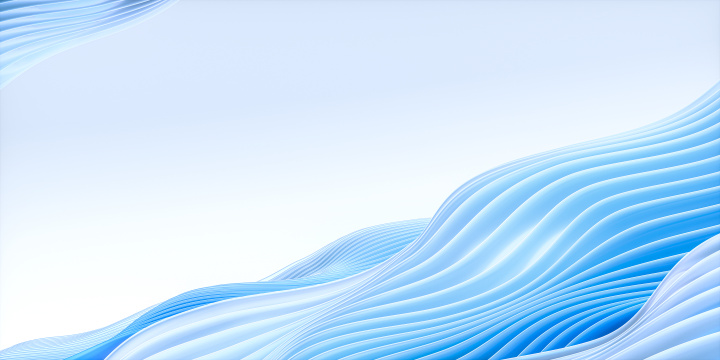 科技蓝品牌发布会流动波浪线条概念海报