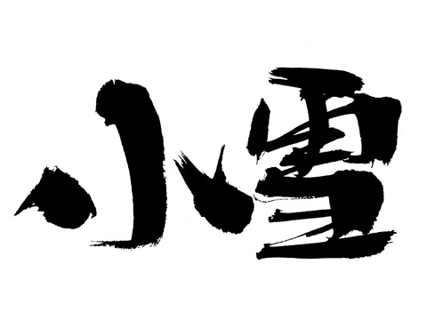 小雪手写汉字书法艺术字体