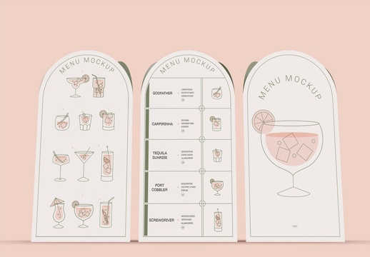 3D 弧形顶桌牌模型