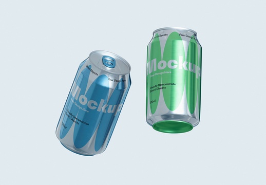 两个分离的罐头模型