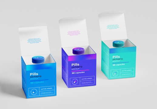 药盒包装模型