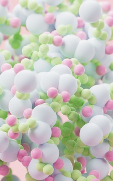 大量粒子球体背景三维渲染