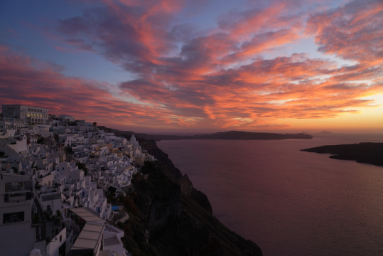 希腊圣托里岛风光